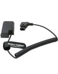 Alvin's Cables Anton Bauer D Tap to DMW DCC12 DC Coupler Coiled Cable Dummy Battery Adapter for Panasonic DMC GH5 GH4 GH3