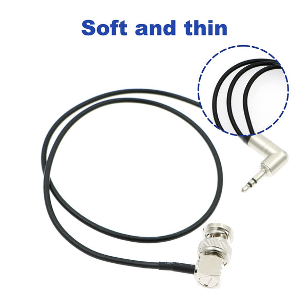 Alvin's Cables 3.5mm TRS to BNC Timecode Cable for Canon C70 for Sony F55 FX9, Zaxcom, Zoom F4| F8| F8n from Deity Tentacle Sync Timecode Generator Box 50CM|19.7inches