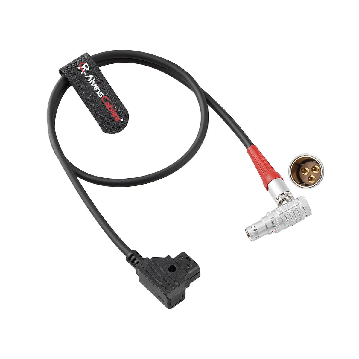 Alvin's Cables D-Tap to 1B 3 Pin Power Cable for Betz Tools Wave 1, V-Mount Battery 60cm 2ft