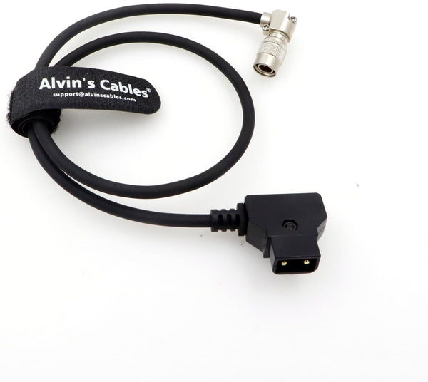 Alvin’s Cables Rotatable Right Angle Hirose 4 Pin Male to D-tap Power Cable for Sound Devices 688 644 633 MixPre-10 ii, Zoom F4 F8 F8N Recorder 50cm/19.7in