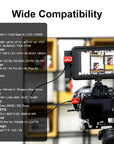 Alvin's Cables 8K 2.1 HDMI Cable 48Gbps High Speed Φ2.4mm Ultra-Thin HDMI 8K@60Hz 4K@120Hz for Canon C70, for Sony A7 A9, Blackmagic Camera, Atomos, SmallHD, Right Angle to Straight 1m| 39.3in