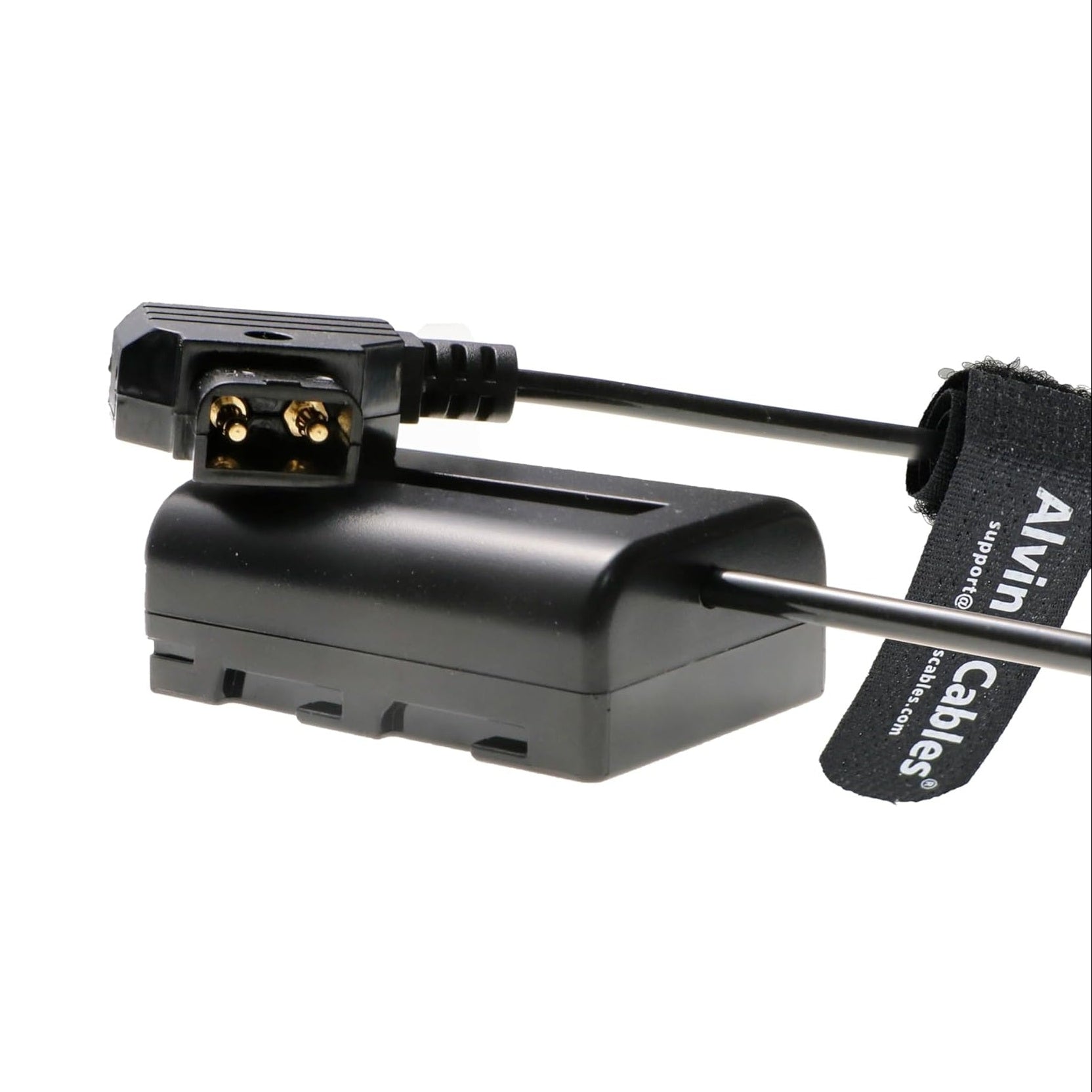 Alvin's Cables D-Tap to NP-FM500H Dummy Battery Power Cable for ARRI WCU-4 Hand Unit Coiled Cable Compatible with Sony DSLR A500 A550 A560 A580 A700 A850 A900 Alpha SLT A58 A65 A65V A77 Cameras
