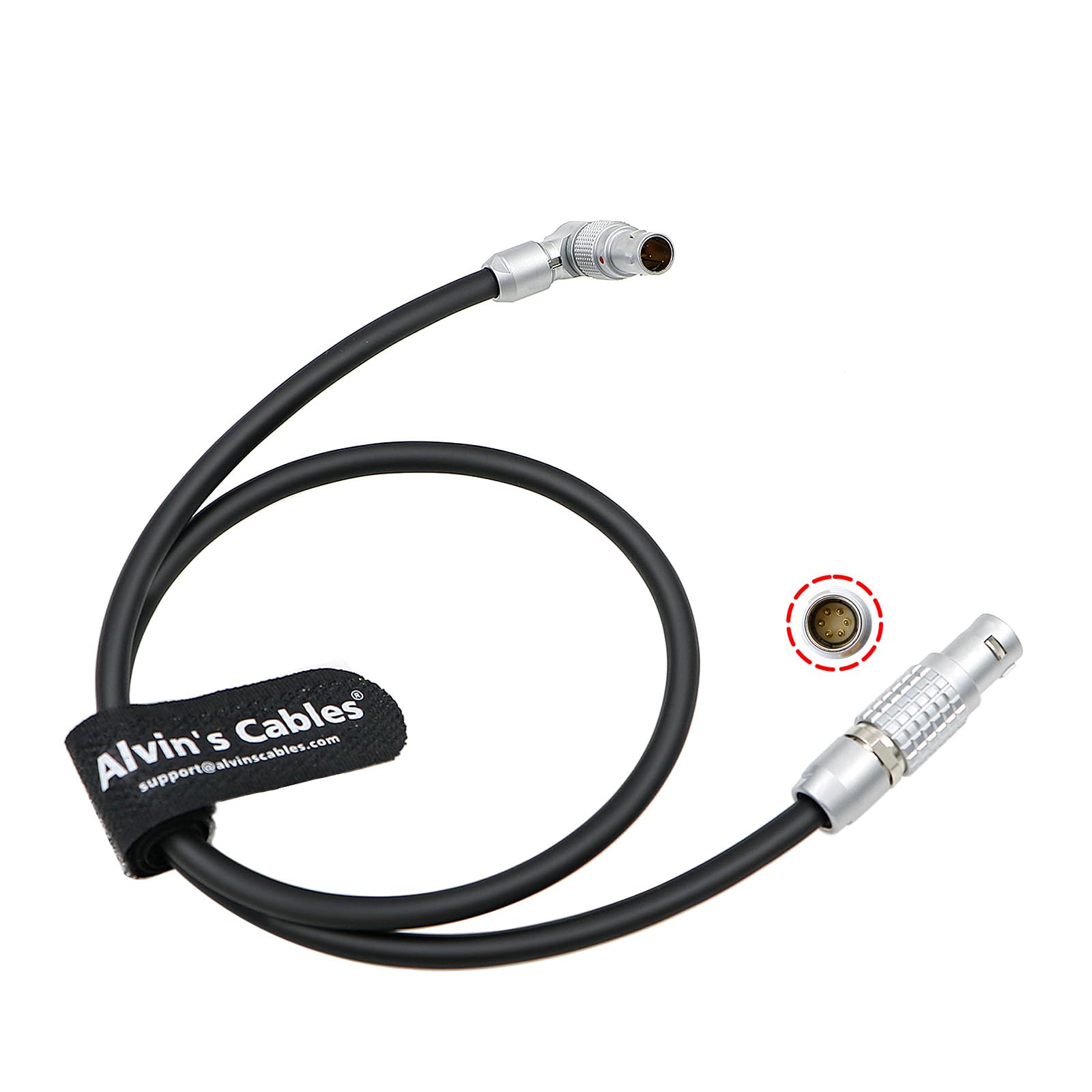 Alvin’s Cables Preston 4742 Control Cable for CineTape Measure to Preston MDR-3| MDR-4 6 Pin to 4 Pin 60cm| 23.6in