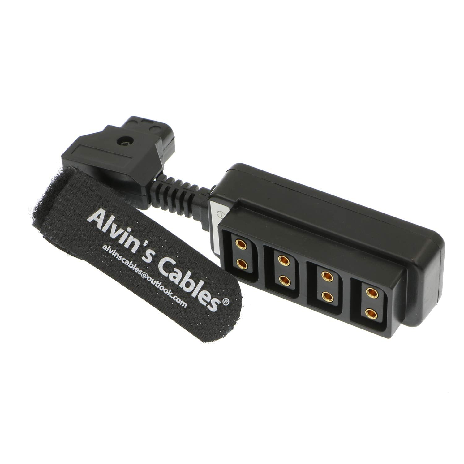 Alvin&#39;s Cables D-tap Splitter Ultrashort Power Cable D-Tap Male to 4 Port Dtap Female Cord for ARRI RED Cameras TILTA Steadicam IDX Battery