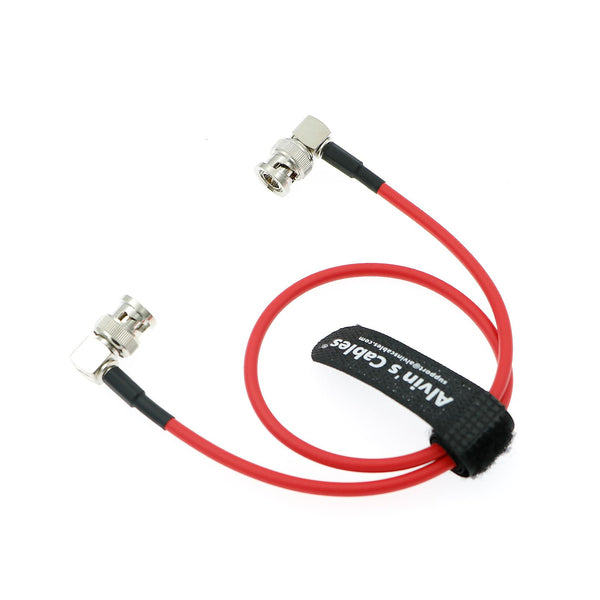 Alvin's Cables 12G SDI Flexible Coaxial Cable BNC Male to Male Right Angle for RED Komodo| Atomos Monitor 75 Ohm Shielded Cable for 4K Video Camera