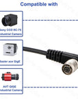 Alvin's Cables HR10A-7P-6S Hirose 6 Pin Female A-Type Right Angle to Open End Power I/O Cable for Sony CCD, Basler, Keyence, Cognex, Baumer, Hikvision Industrial Camera, High Flex Shielded