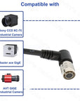 Alvin's Cables HR10A-7P-6S Hirose 6 Pin Female B-Type Right Angle to Open End Power I/O Cable for Sony CCD, Basler, Keyence, Cognex, Baumer, Hikvision Industrial Camera, High Flex Shielded