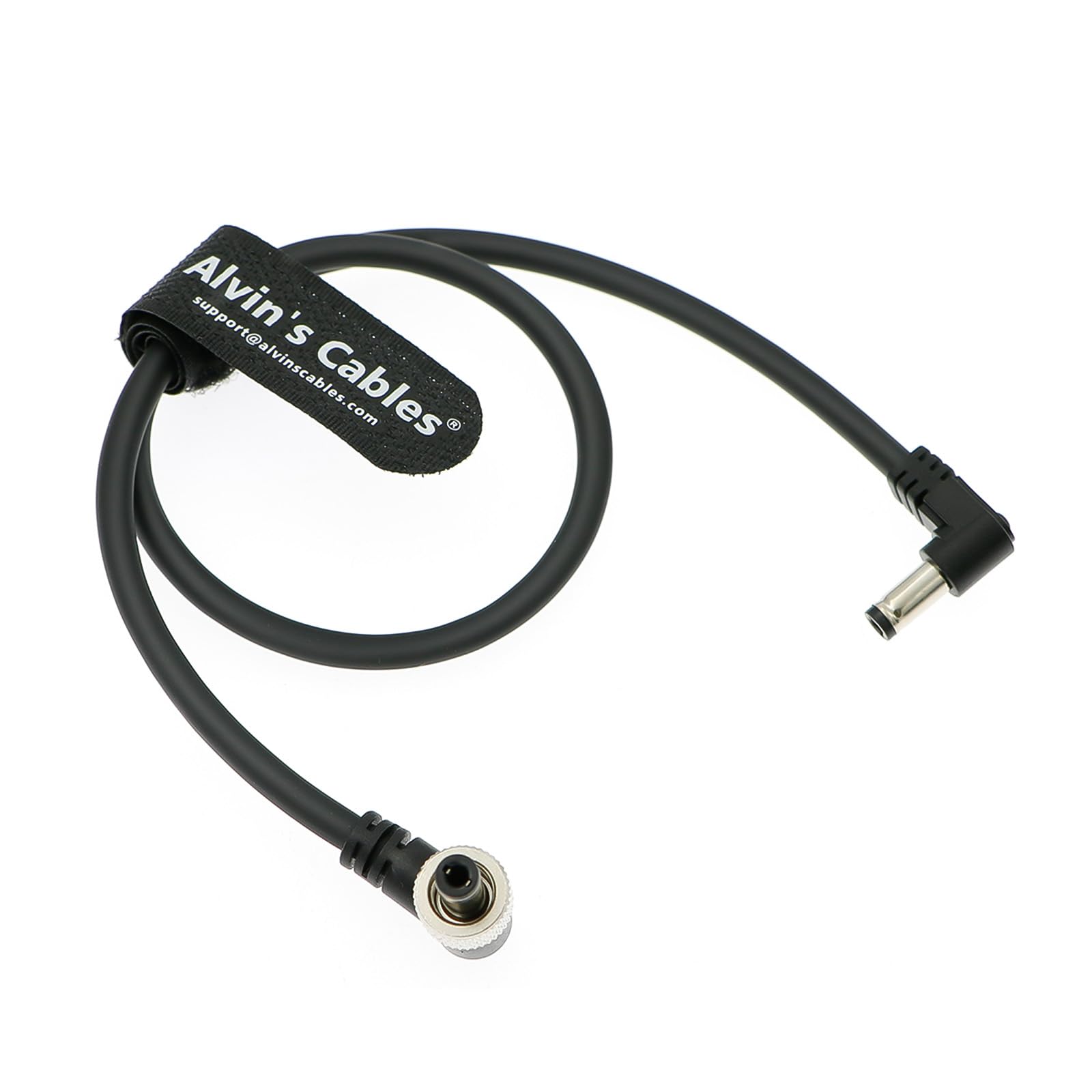 Alvin's Cables Right Angle DC to Locking DC Power Cable for SmallHD 702, Atomos Ninja V, Video Devices PIX-E7 PIX-E5 Monitor,Hollyland Mars 400s 45cm| 18inches