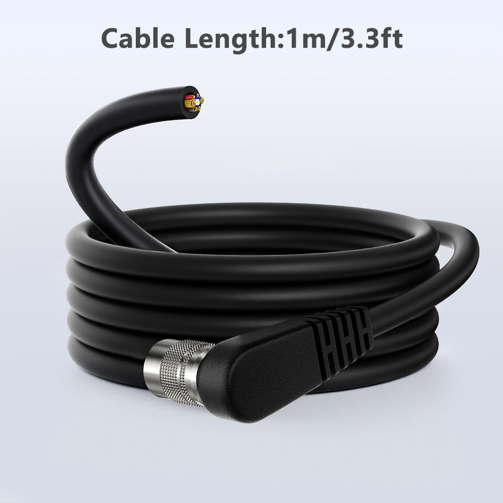 Alvin's Cables HR10A-7P-6S Hirose 6 Pin Female to Open End Power I/O Cable for Sony CCD, Basler, Keyence, Cognex, Baumer, Hikvision Industrial Camera, High Flex Shielded A-Type