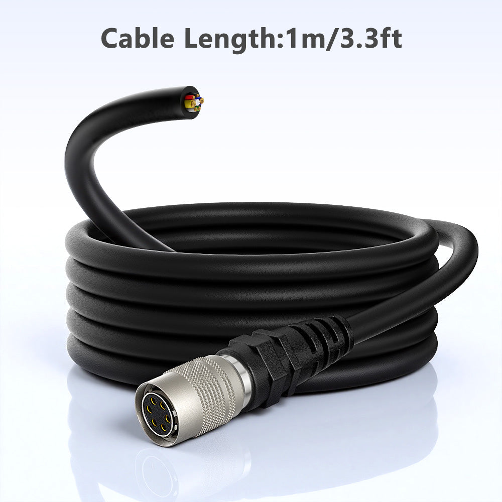 Alvin’s Cable Hirose 6 Pin Female HR10A-7P-6S to Flying Lead Power I/O Cable for Basler GIGE AVT for Sony CCD Camera