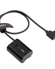 Alvin's Cables NP-FZ100 Dummy Battery to D-TAP Braided Cable, 60cm, Black