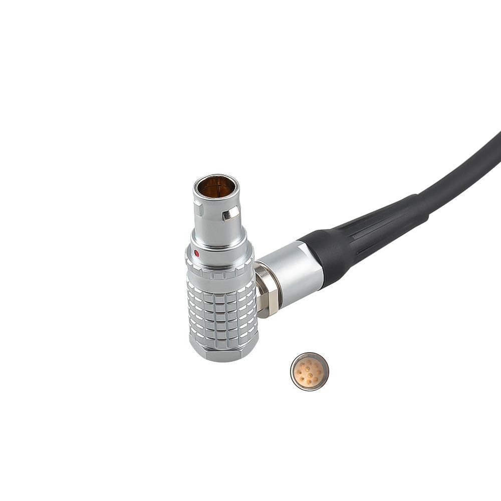 Alvin’s Cables Preston MDR3| MDR4 Run-Stop Cable for ARRI-Alexa Camera Right Angle 1B 10 Pin Male to 3 Pin Male RS Cable 60cm|23.6inches