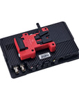 Alvins V-Mount Battery Plate for SmallHD Ultra 5 & Ultra 7, Direct Contact Power Supply with 1 x D-Tap & 2 x 0B 2 Pin Outputs, Red