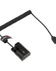 Alvin's Cables LP-E6PNH Dummy Battery to D-Tap Braided Coiled Power Cable