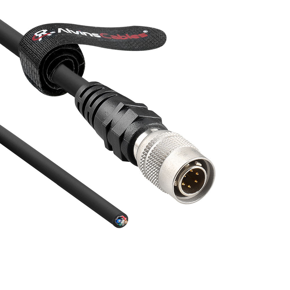Alvin's Cables HR10A-7P-6P Hirose 6 Pin Male to Open End Power I/O Cable  for Nikon Topcon Surveying Instrument Industrial Camera Factory Automation Robotics, High Flex Shielded