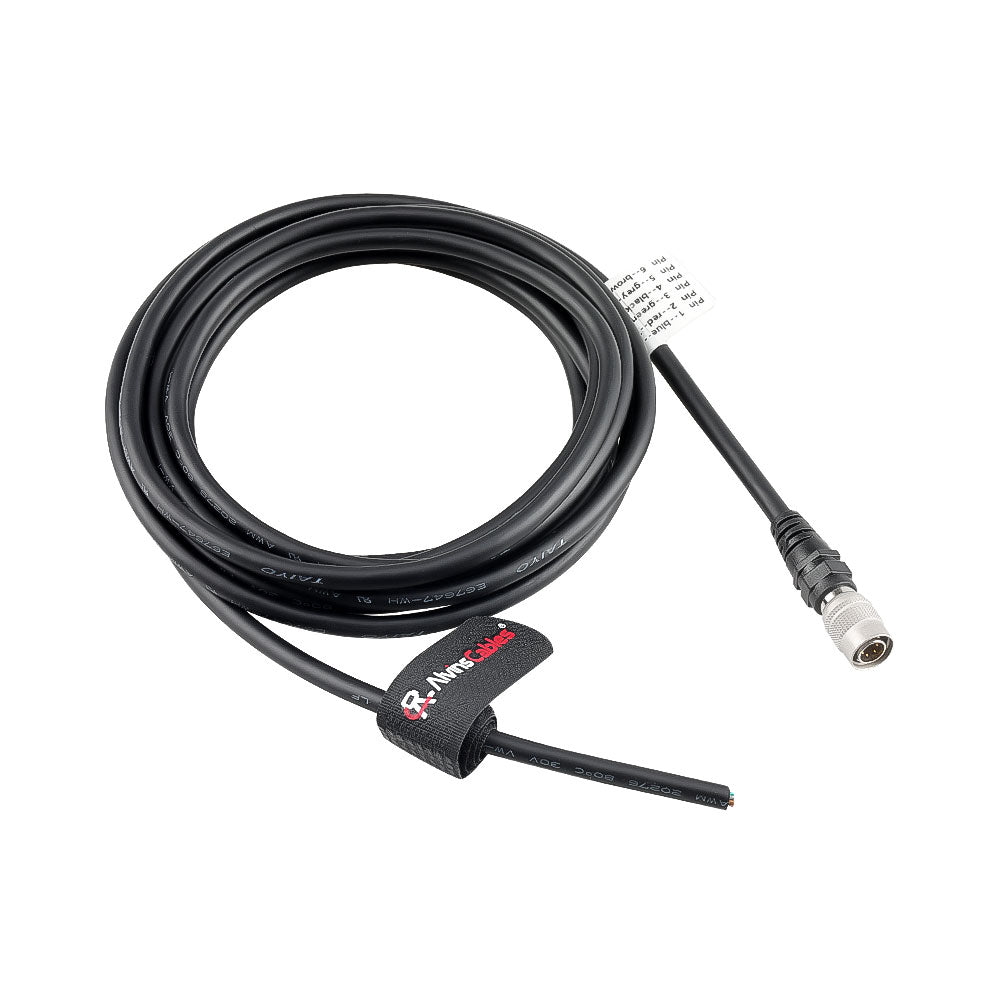 Alvin's Cables HR10A-7P-6P Hirose 6 Pin Male to Open End Power I/O Cable  for Nikon Topcon Surveying Instrument Industrial Camera Factory Automation Robotics, High Flex Shielded