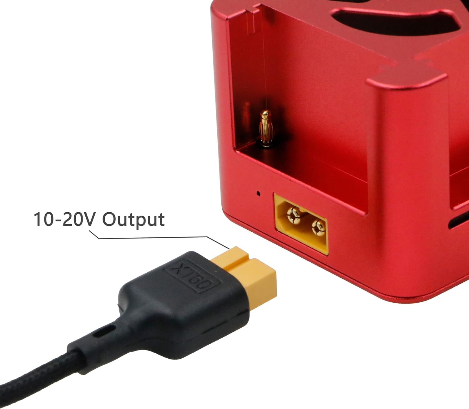 Alvins 4 Slot NP-F Battery Super Fast Charger to USB C 100W with Freeze Fan for Sony NP F550| F750| F970 Batteries, XT60 2.9A Independent Input Type-C PD Charging