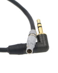 Alvin's Cables 5 Pin Male to Right Angle 3.5mm TRS Audio Cable for Z CAM E2 Camera