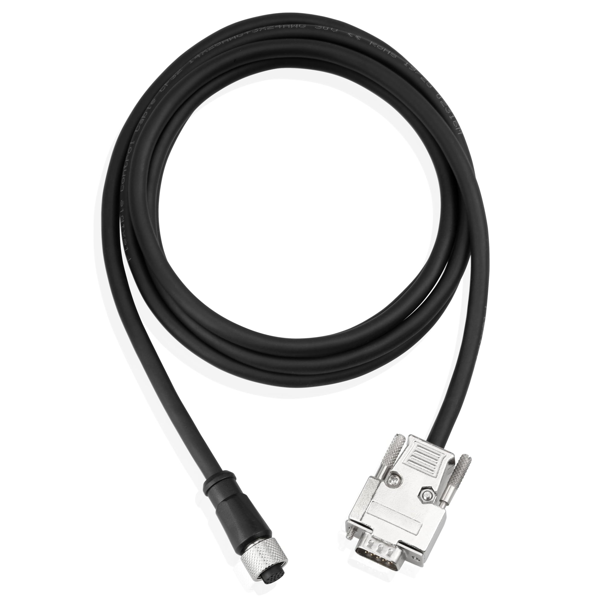 Alvin's Cables M12 A-Code 12 Pin Female to DB15 Power Trigger Data Cable for Cognex in-Sight Sensor Vision Systems CCB-PWRIO-MOD-05, High Flex