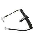Alvin‘s Cables 2 pin Right Angle Coiled Twist Power Cable for Blackmagic Pyxis 6K Teradek Bond ARRI Alexa Camera