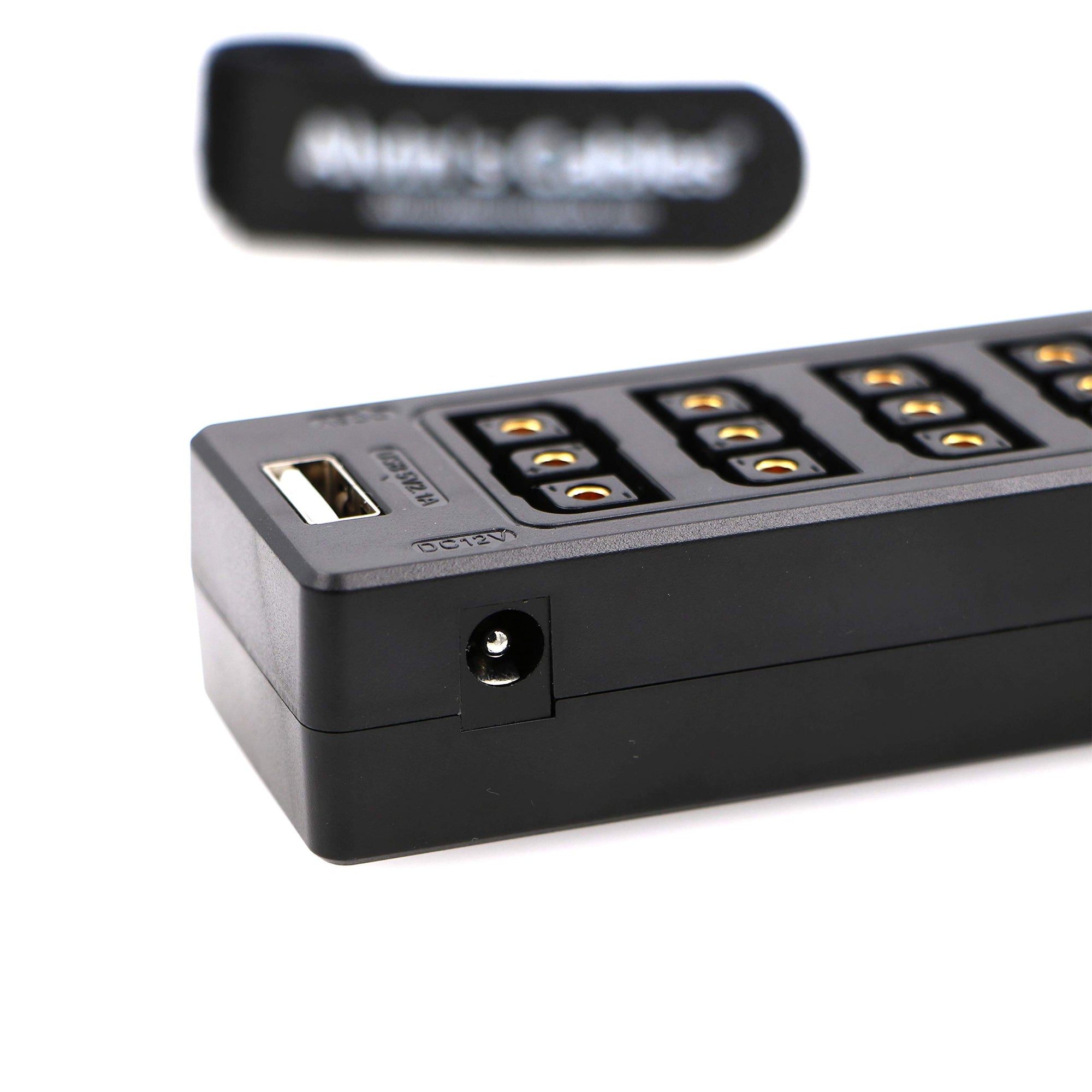 Alvin&#39;s Cables D-tap Splitter Ultrashort Power Cable D-Tap Male to 4 Port Dtap Female Cord for ARRI RED Cameras TILTA Steadicam IDX Battery