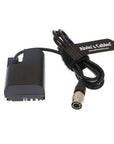 Alvin's Cables LP E6 Dummy Battery to Hirose 4 Pin Male for SmallHD 502