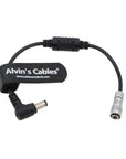 Alvin's Cables Portkeys BM5 BM7 Monitor Power Cable 4 Pin Female to Right Angle DC Power Cord