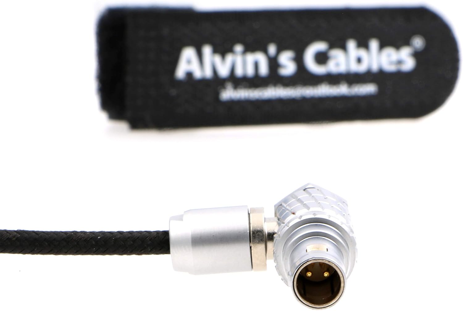 Alvin's Cables Teradek Bond ARRI Alexa Camera Power Cable 2 Pin Male to 2 Pin Male Right Angle