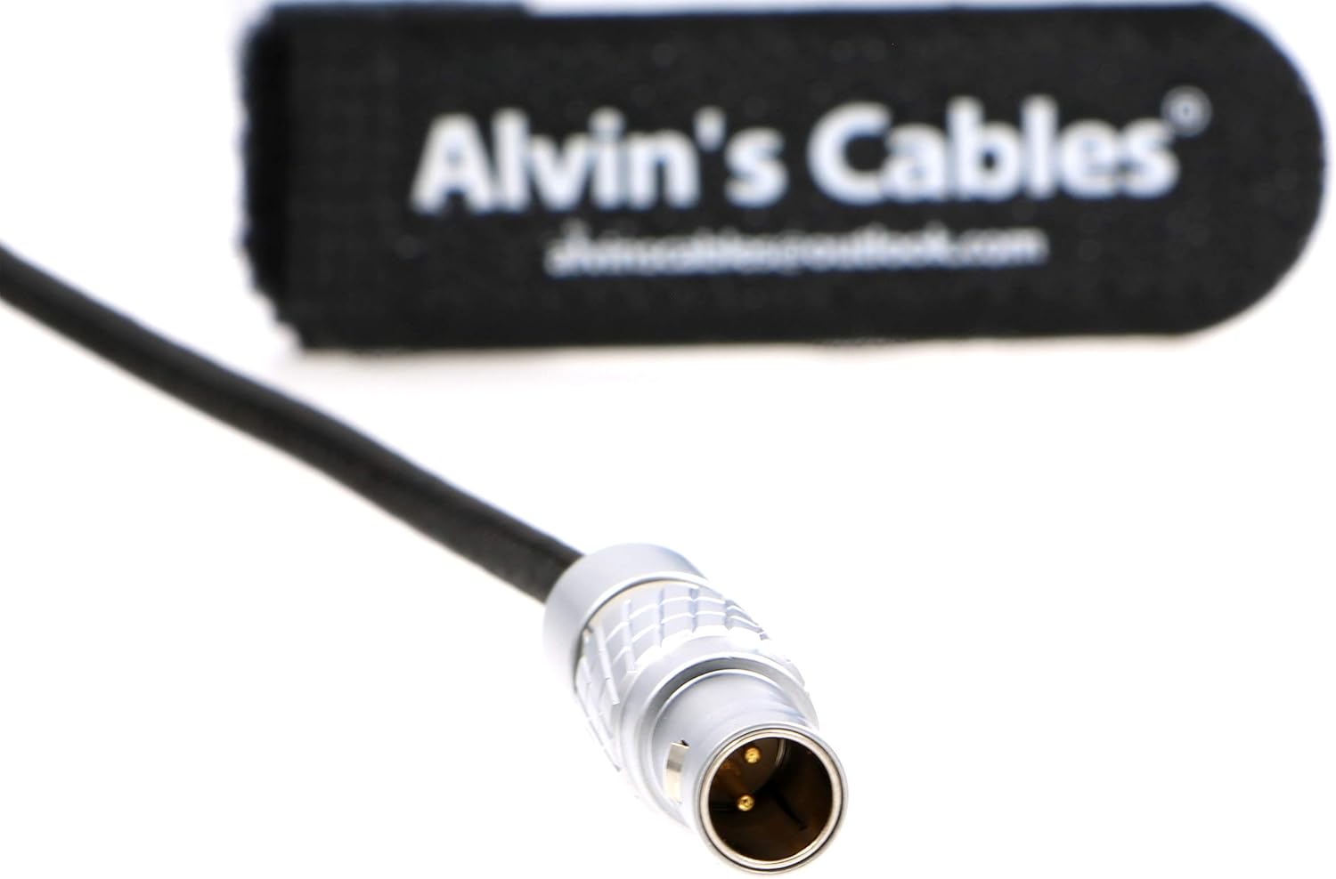 Alvin's Cables Teradek Bond ARRI Alexa Camera Power Cable 2 Pin Male to 2 Pin Male Right Angle