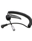 Alvin's Cables Power Cable for BMPCC4K BMPCC 4K Blackmagic Pocket Cinema Camera 4K WEIPU 2 Pin Female to DC Right Angle Coiled Cable