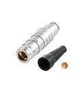 Alvins 1K Series 4 Pin Circular Push-Pull Connector, EMI Shielded, Industrial Connector System for Camera, Broadcast & Test Equipment, 2pcs