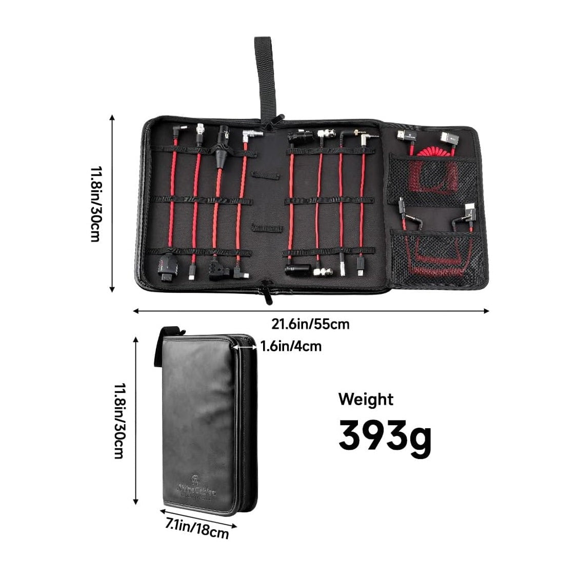 Alvin's Cables Cable Organizer Bag for Camera, Audio, Video &amp; Power Cables