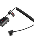 Alvin's Cables LP-E6PNH Dummy Battery to D-Tap Braided Coiled Power Cable