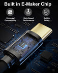 Alvin's Cables Locking USB-C to USB-C Power Cable Ultra-Flexible for Blackmagic Pyxis Monitor,URSA Cine EVF, USB-C 3.2 10Gbps Data Transfer Cable for Blackmagic Micro Studio 4K G2