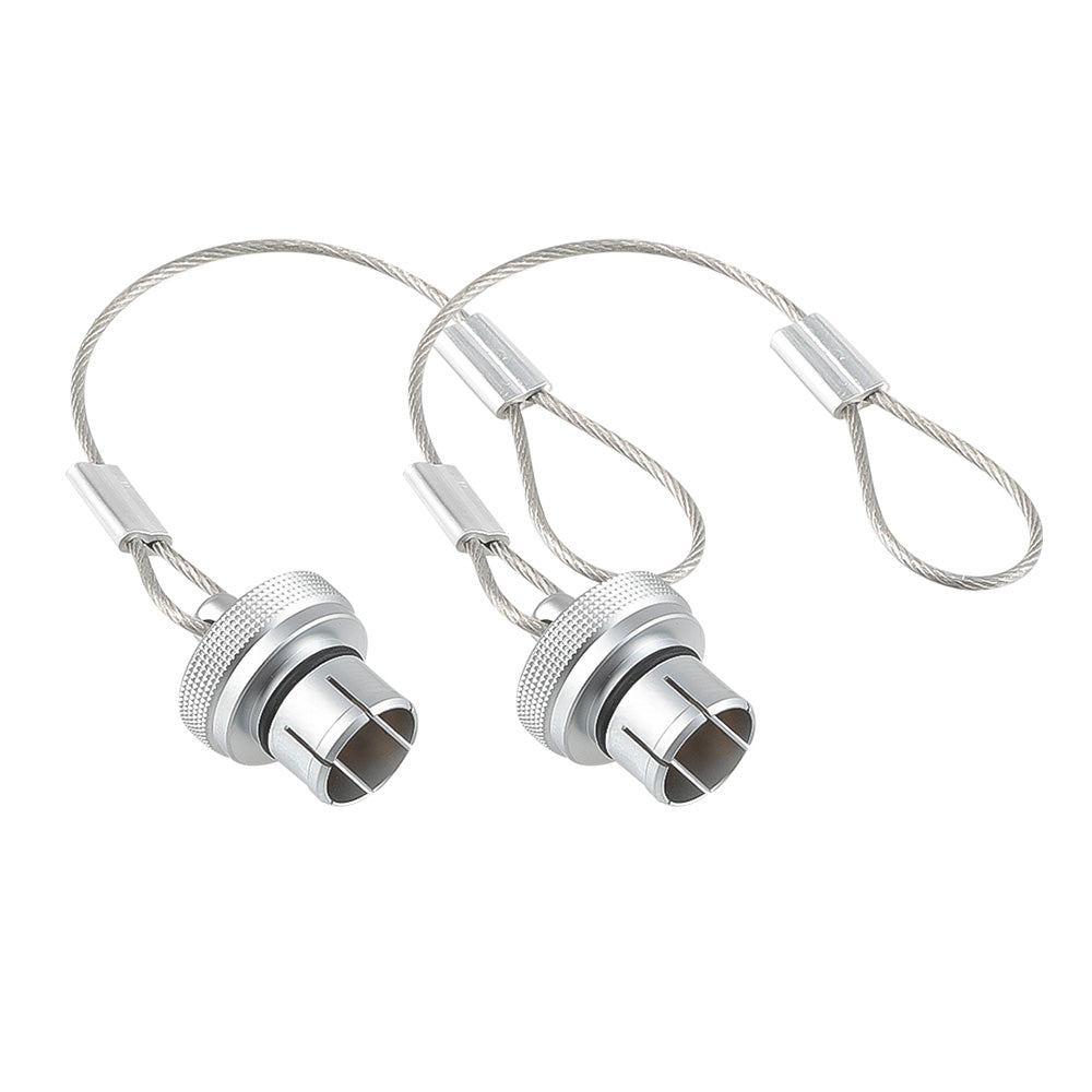Alvin's Cables Dust Cap Compatible with LEMO 1B(12 mm) Connectors, Industrial Protective Cover with Metal Retention Wire, Dustproof, Moisture Resistant, 2 Pieces