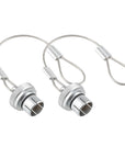 Alvin's Cables Dust Cap Compatible with LEMO 1B(12 mm) Connectors, Industrial Protective Cover with Metal Retention Wire, Dustproof, Moisture Resistant, 2 Pieces