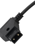 Alvin's Cables D-Tap to BMPCC 6K 4K Coiled Power Cable, Straight Weipu 2-Pin Female to D-Tap Male, Braided Ultra Flexible Coiled Cable for Blackmagic Pocket Cinema Camera 4K/6K/6K Pro, V-Mount, Black