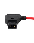 Alvin's Cables D-Tap to BMPCC 6K 4K Power Cable, Right Angle Weipu 2-Pin Female to D-Tap Male, Braided Ultra Flexible Cable for Blackmagic Pocket Cinema Camera 4K/6K/6K Pro, V-Mount, Red