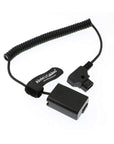 Alvin's Cables New A7 Dummy Battery to D Tap Coiled Cable for Sony A7R A7S A7II NEX Series Camera