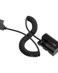 Alvin's Cables LP-E6PNH Dummy Battery to D-Tap Braided Coiled Power Cable