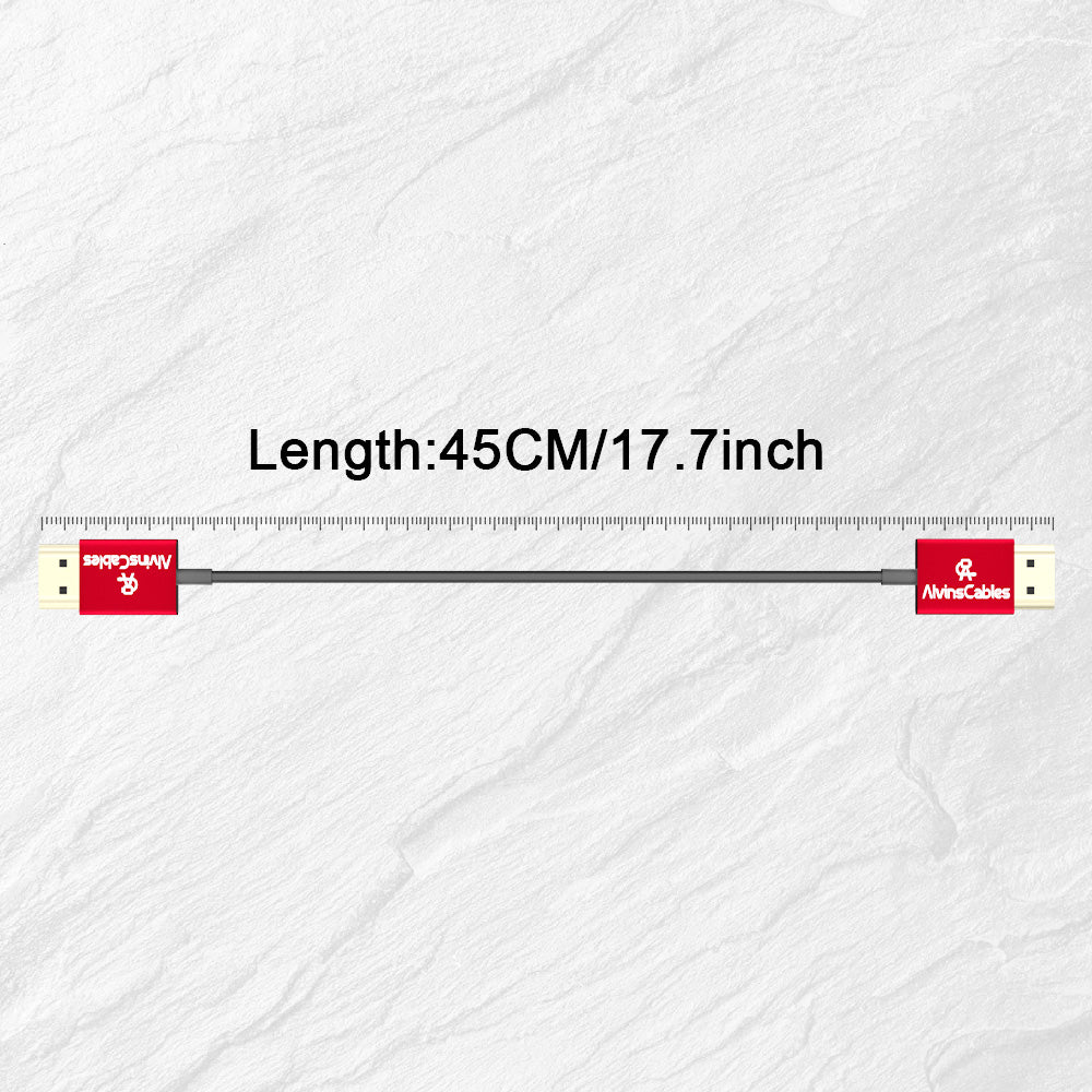 Alvin’s Cables 8K Ultra-Thin HDMI Cable 48Gbps High-Speed HDMI-2.1 Cable for Atomos Ninja-V 4K-60P 6K-Record, Z-CAM, for Canon-C70, for Sony A7S3|A9|A74