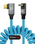 Alvin's Cables Coiled USB-C Cable, 20Gbps Data Transfer, 240W, 4K@60Hz