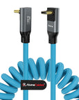 Coiled USB-C Cable, Braided USB-C to USB-C Cable, 40Gbps, 240W PD 3.1 Charging, 8K@60Hz Video, USB4.0 Type C for Thunderbolt 4/3, BMPCC, Canon R5/R6, Sony FX3/A7C, Mac, iPhone, USB-IF Certified