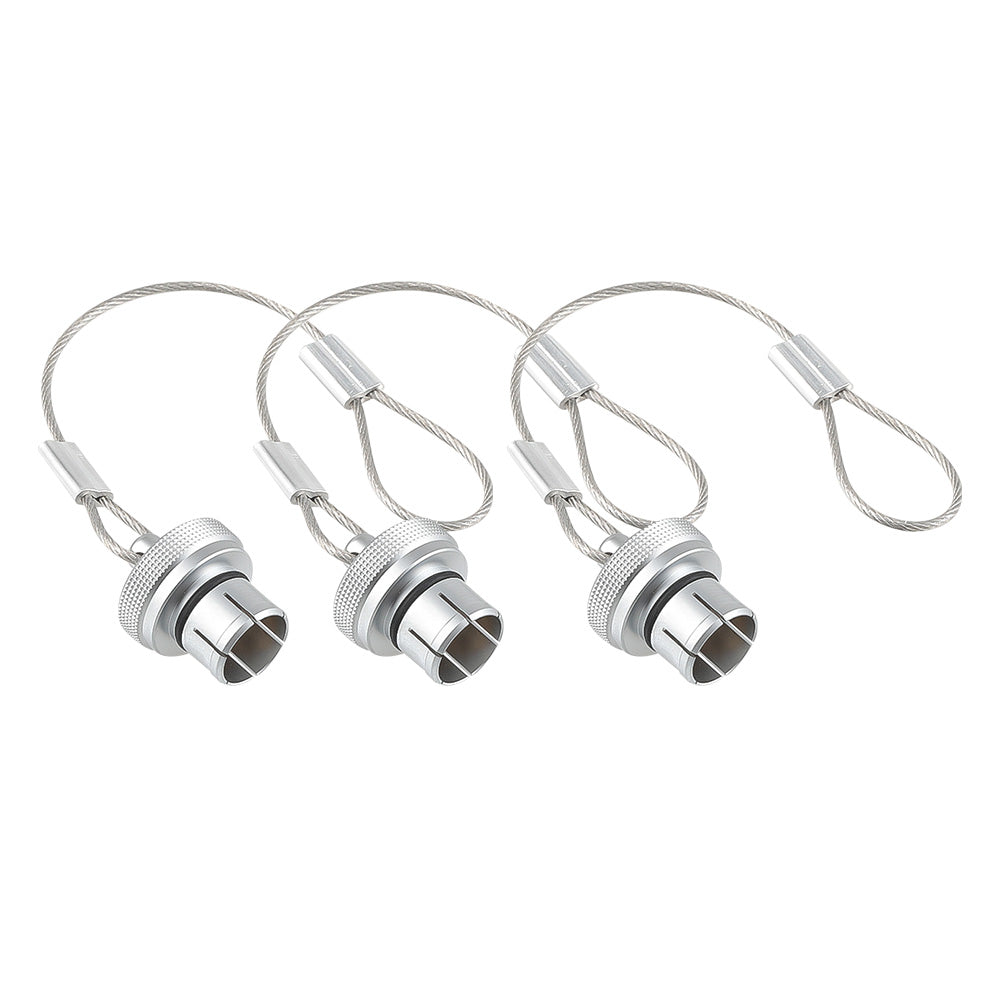 Alvin's Cables Dust Cap Compatible with LEMO 1B(12 mm) Connectors, Industrial Protective Cover with Metal Retention Wire, Dustproof, Moisture Resistant, 2 Pieces