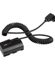 Alvin's Cables LP-E6P Dummy Battery to D-Tap Braided Coiled Power Cable