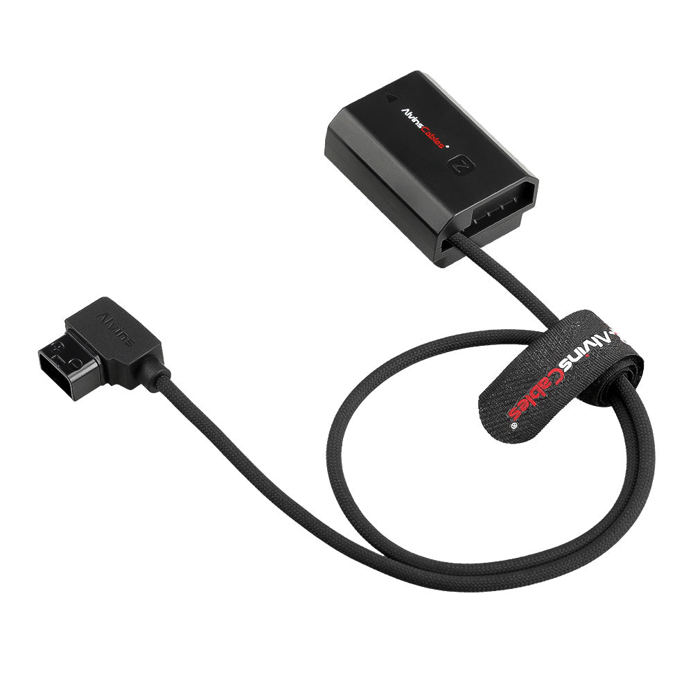 Alvin's Cables NP-FZ100 Dummy Battery to D-TAP Braided Cable, 60cm, Black