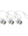Alvin's Cables Dust Cap Compatible with LEMO 2B(15 mm) Connectors, Industrial Protective Cover with Metal Retention Wire, Dustproof, Moisture Resistant, 10 Pieces