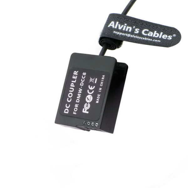 Alvin's Cables DMW-DCC8 Dummy Battery to PD USB-C Coiled Power Cable Replace DMW-BLC12 Power Adapter for Panasonic Lumix DMC-G5 G6 G7 GX8 G80 G81 G85 GH2 DMC-FZ200 FZ300 FZ1000 FZ2000 FZ2500 Cameras