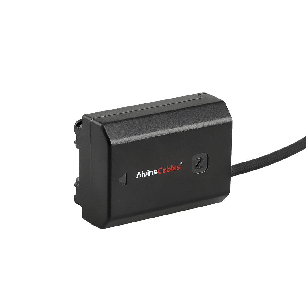 Alvin's Cables NP-FZ100 Dummy Battery to D-TAP Braided Cable, 60cm, Black