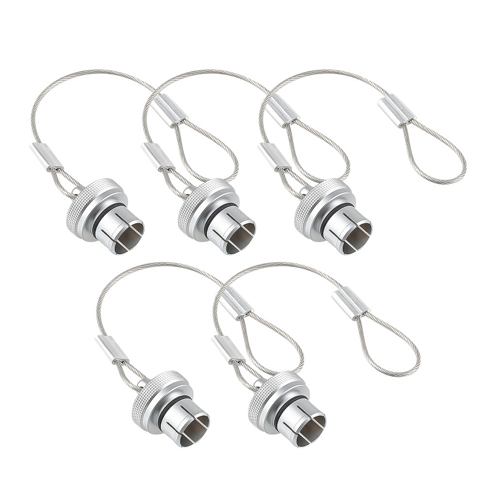 Alvin's Cables Dust Cap Compatible with LEMO 1B(12 mm) Connectors, Industrial Protective Cover with Metal Retention Wire, Dustproof, Moisture Resistant, 2 Pieces